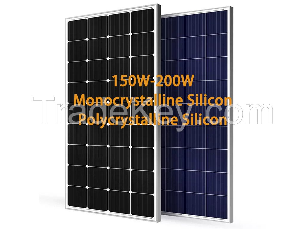 second hand solar panel 150-200W monocrystalline/polycrystalline solar panel