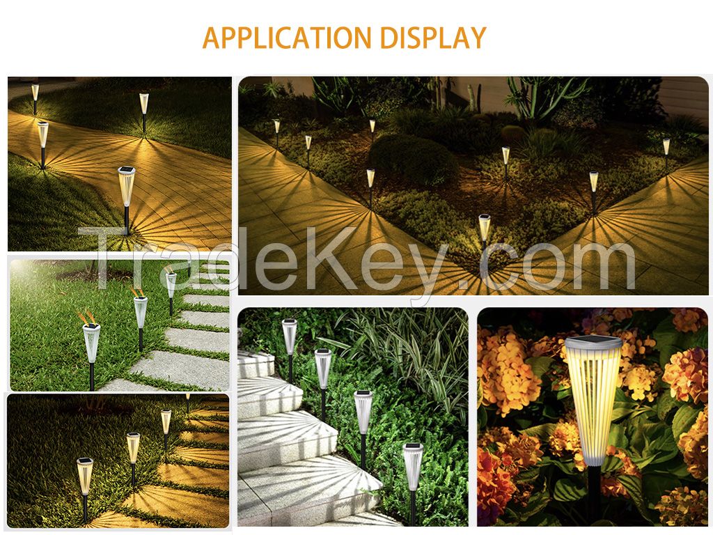 Umberlla-shaped hollowed out solar floor lamp