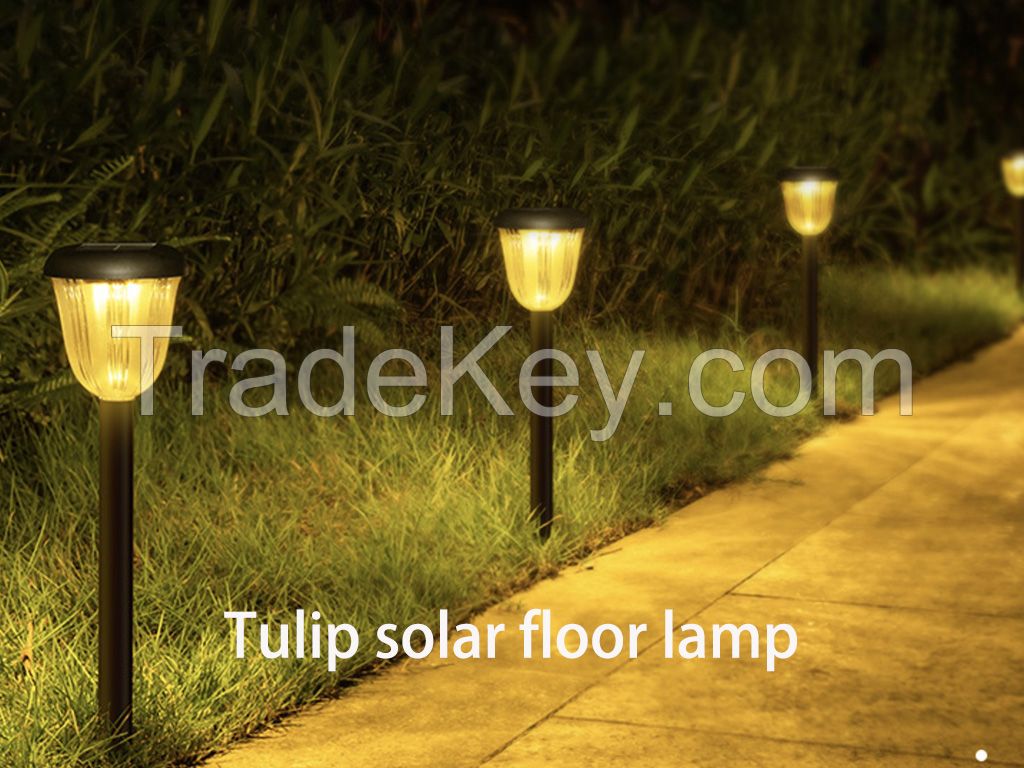 Tulip solar floor lamp