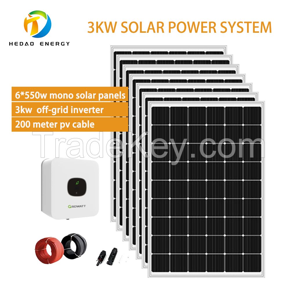 3kw Solar power system for household