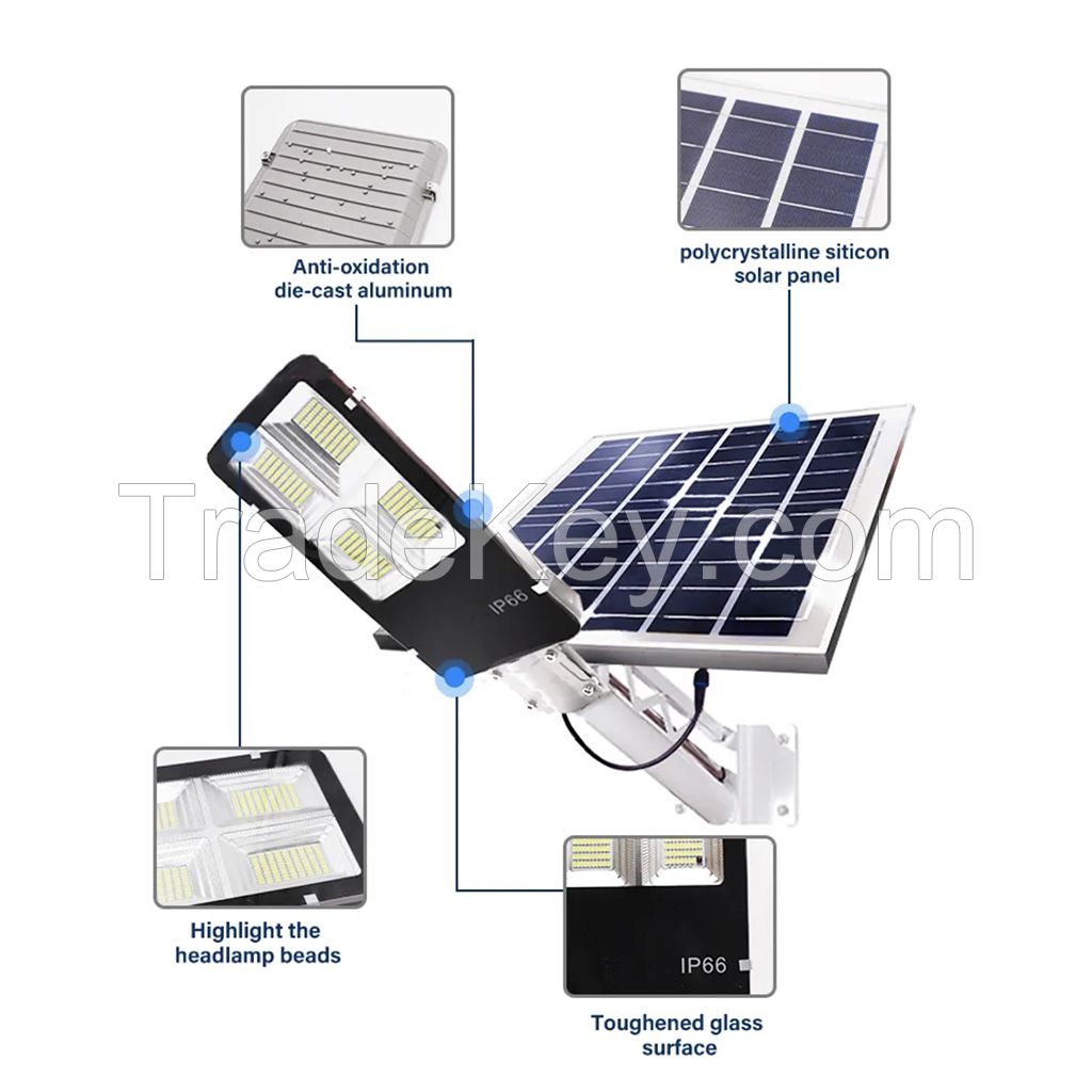 High power outdoor motion sensor ip66 waterproof 150w all in one solar led street light