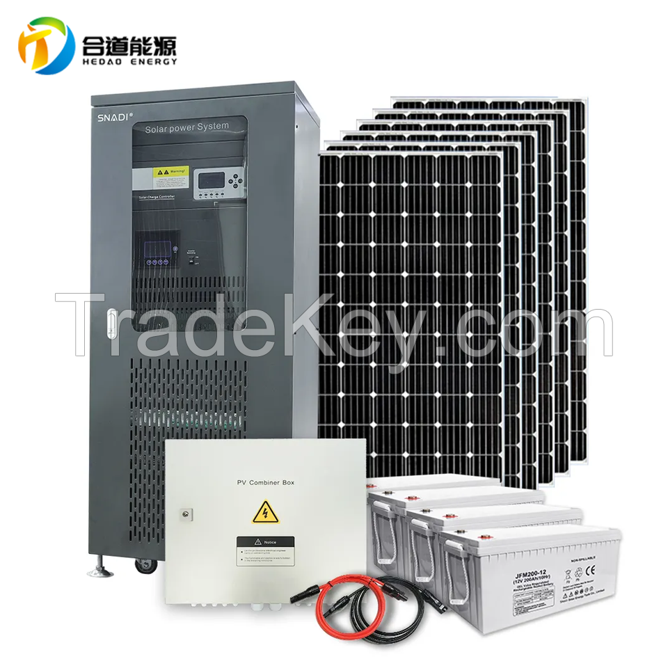 3-Phase Off Grid solar energy system for home complete set10KW 20KW 30KW 50KW
