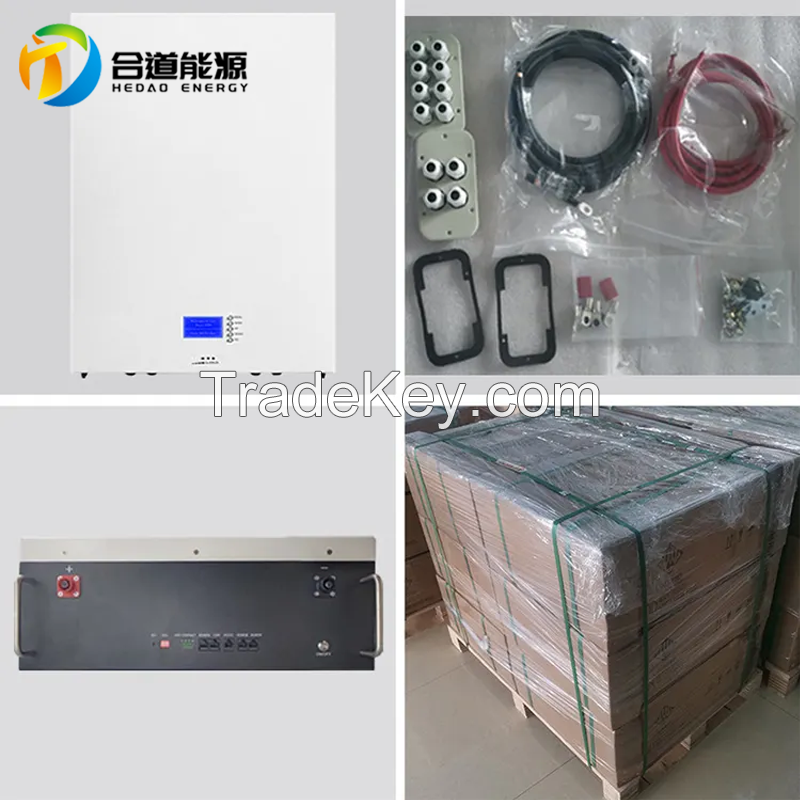 3kw off-grid inverter Solar  power  system &  wall-mounted  battery for  household