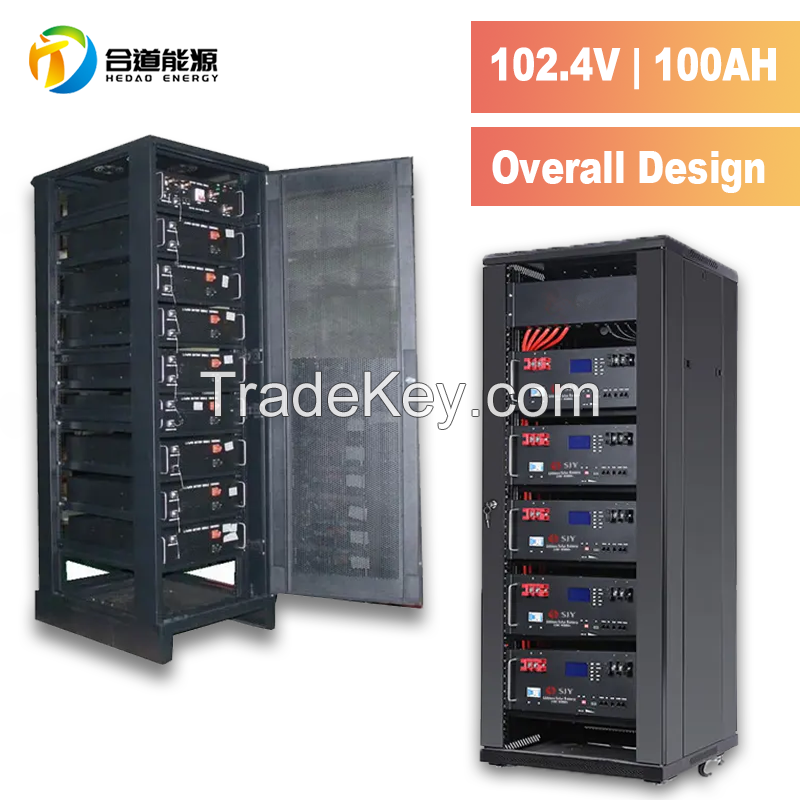 102.4V 100AH  High  voltage  storage cabinet battery  lithium  lifepo4 with smart BMS