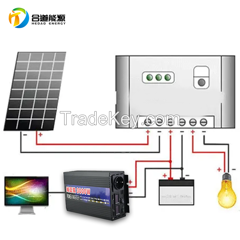 12V 2600W Pure Sine Wave Inverter for solar energy system Dc to AC for off-grid system