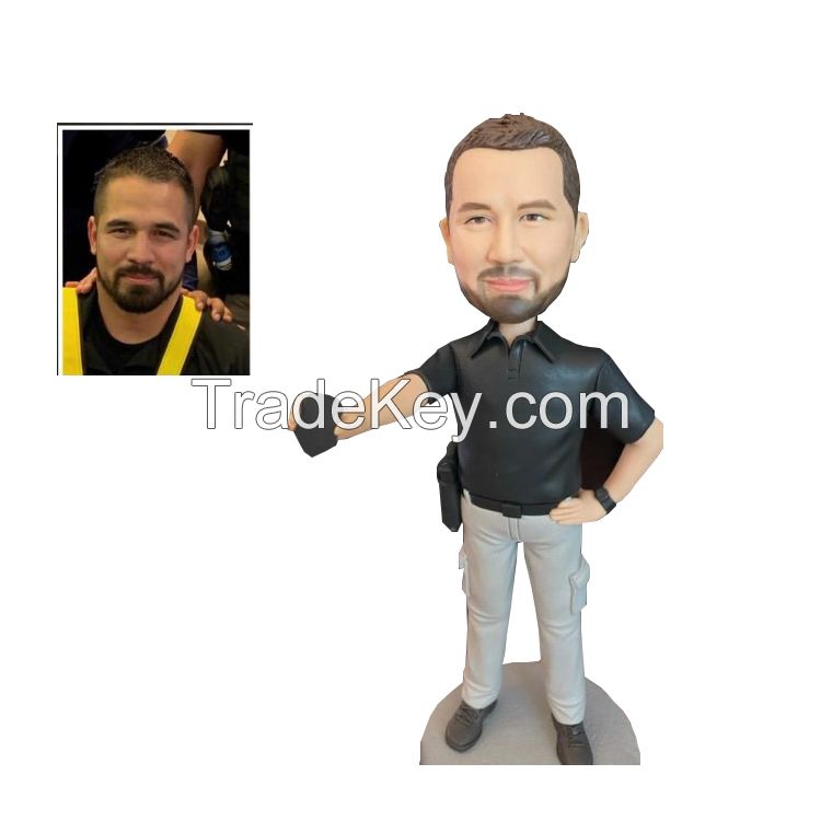 100% Custom Personalized Bobblehead Figurine for Owner and Dog