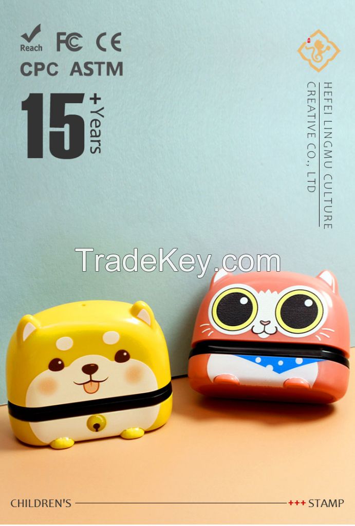 Children Kids Cute Cartoon Name Stamps Rubber Stamps