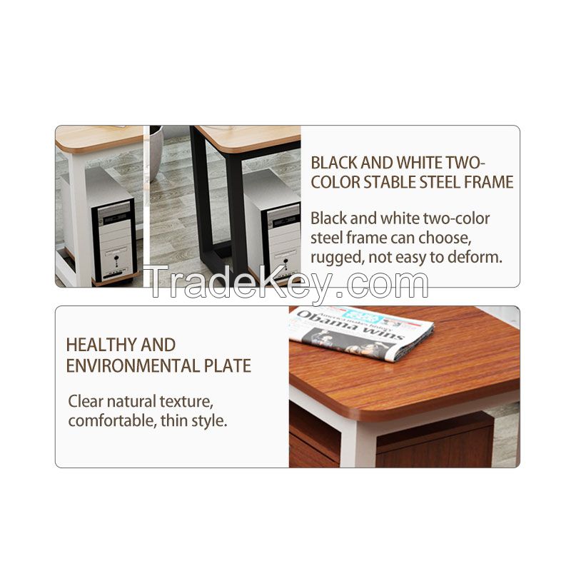 Corner steel wood desk (customizable)