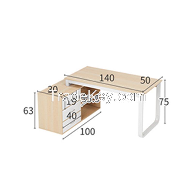 Corner steel wood desk 2 (customizable)