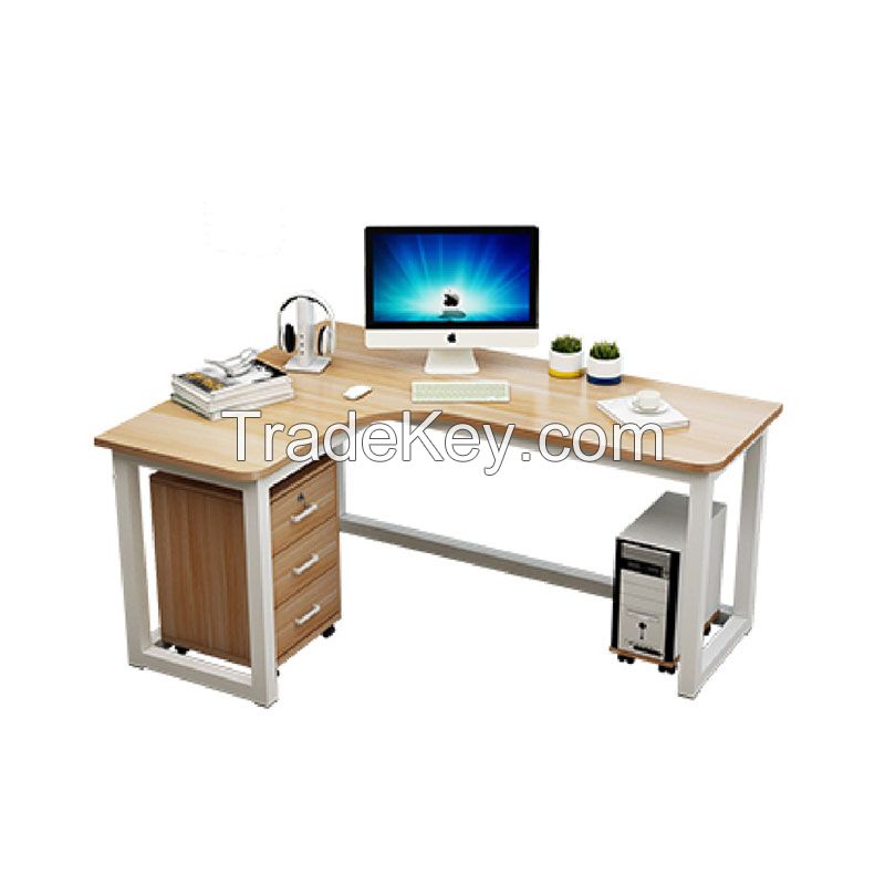 Corner steel wood desk (customizable)