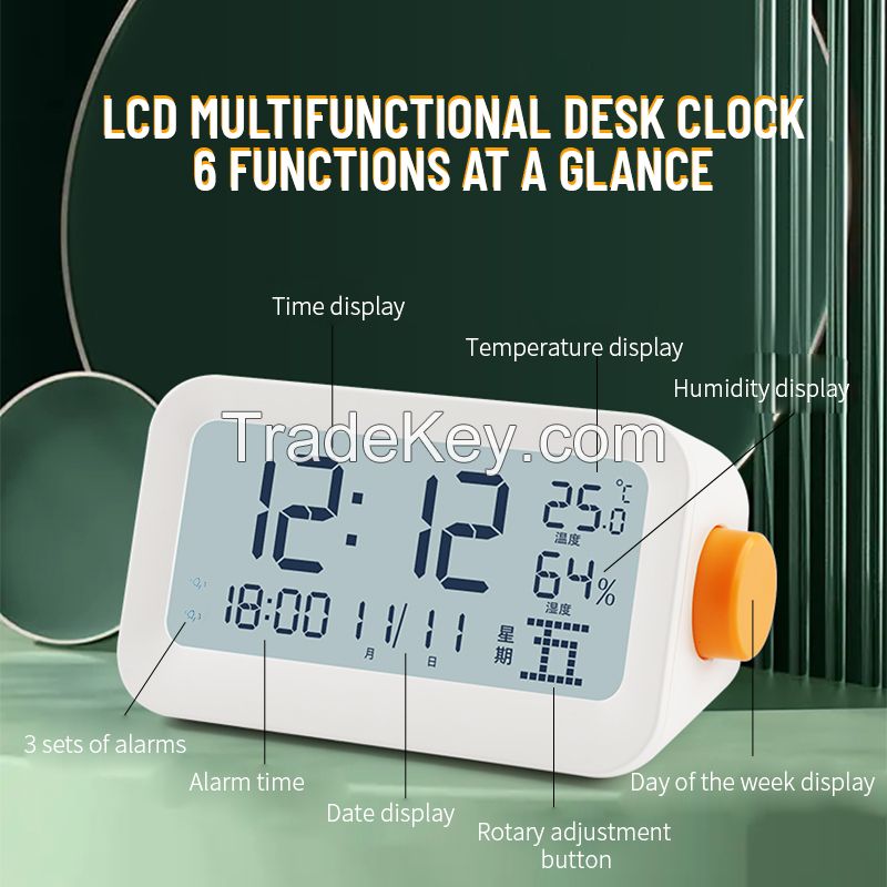 LCD Multifunctional Desk Clock