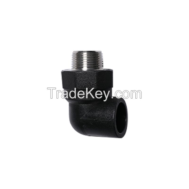 JIHANG PIPE Competitive Prices Sewage Treatment Products Fusion Fittings Various Hdpe HDPE Pipes Fittings for Connecting Pipes Welding Black