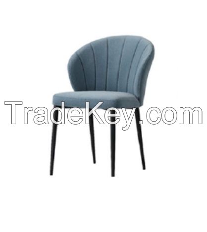 fabric metal arm chair reataurant hotel living chair single