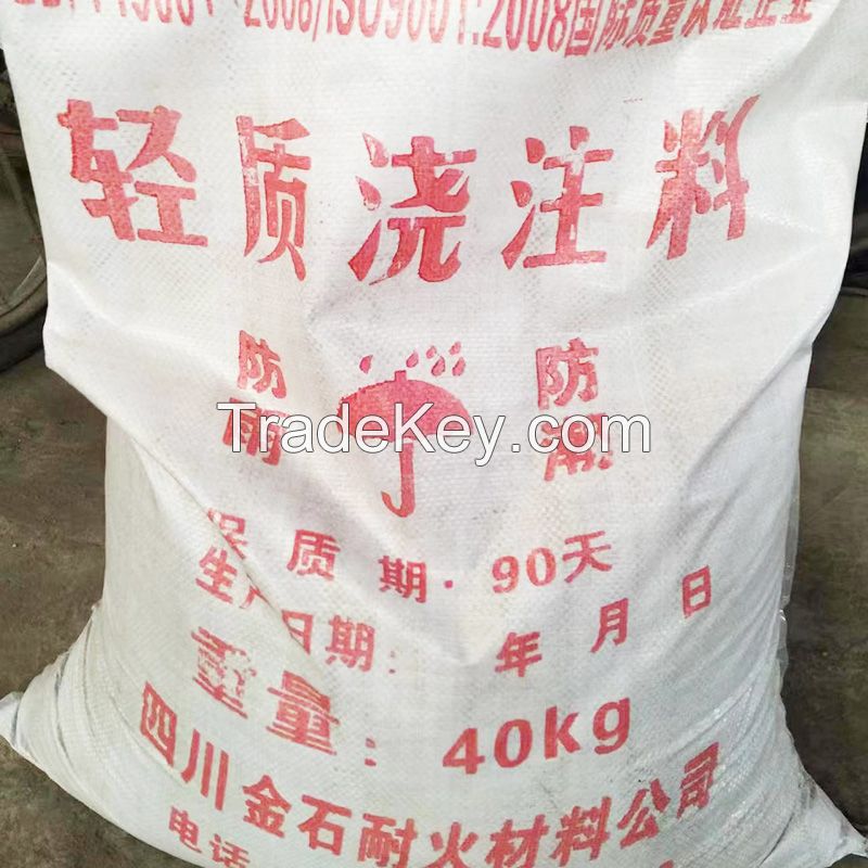 Light weight refractory castables, reference price, from 1 ton