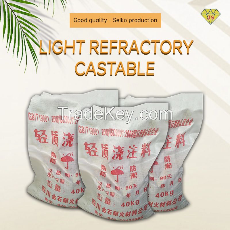 Light weight refractory castables, reference price, from 1 ton