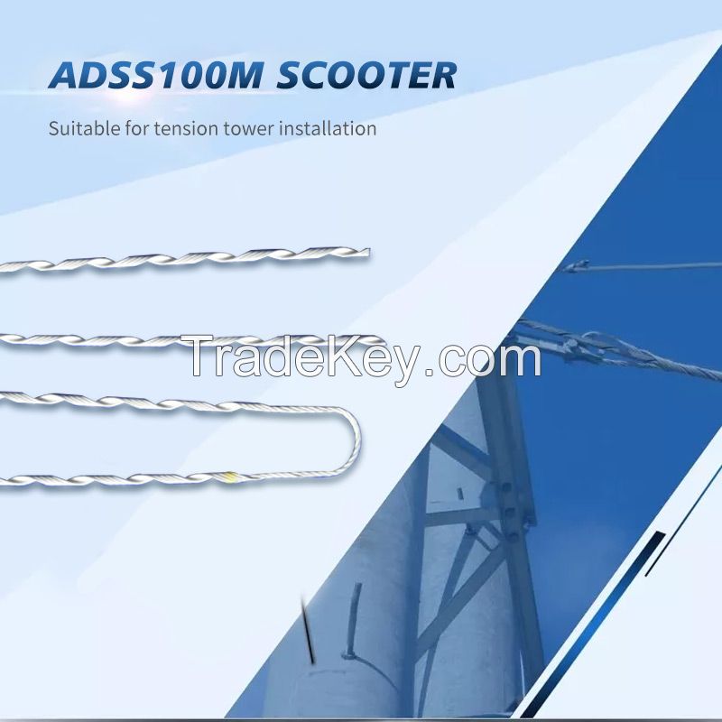 Adss100m span tension clamp tension clamp is applicable to the installation of tension towerole and tower
