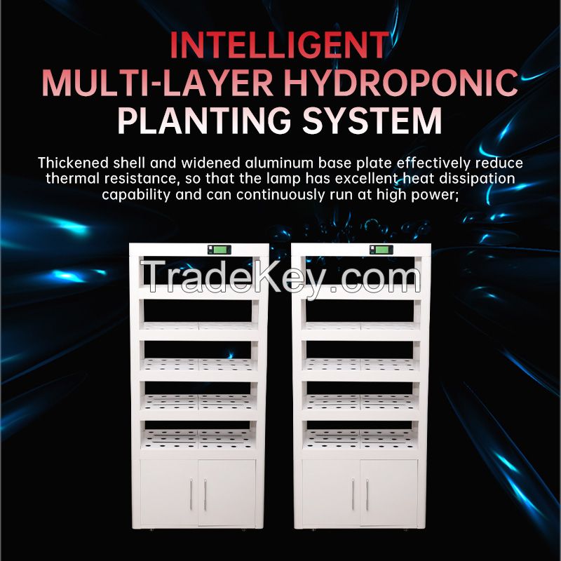 Intelligent multi-layer hydroponic planting system intelligent water circulation anti overflow and water shortage prevention