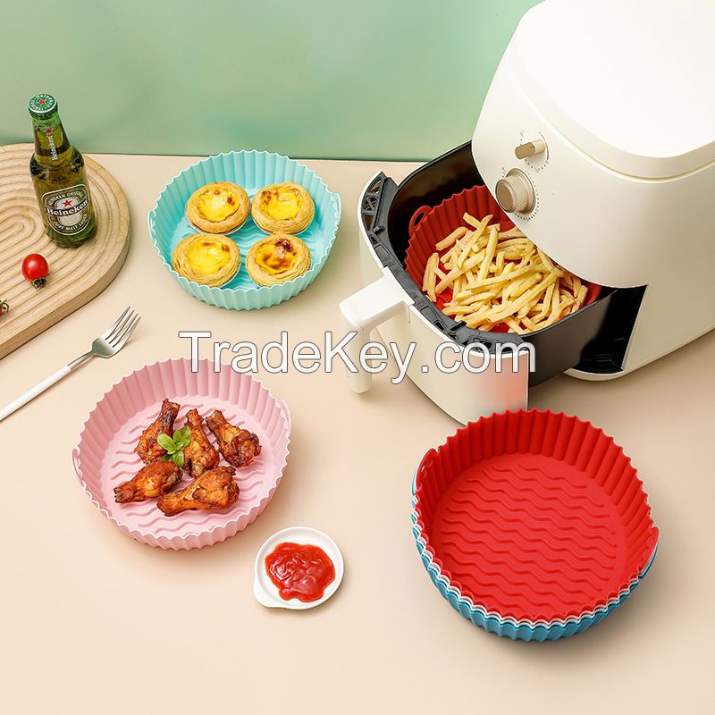OEM 7.5 and 8.5 inches Silicone Air Fryer Liners Easy Clean