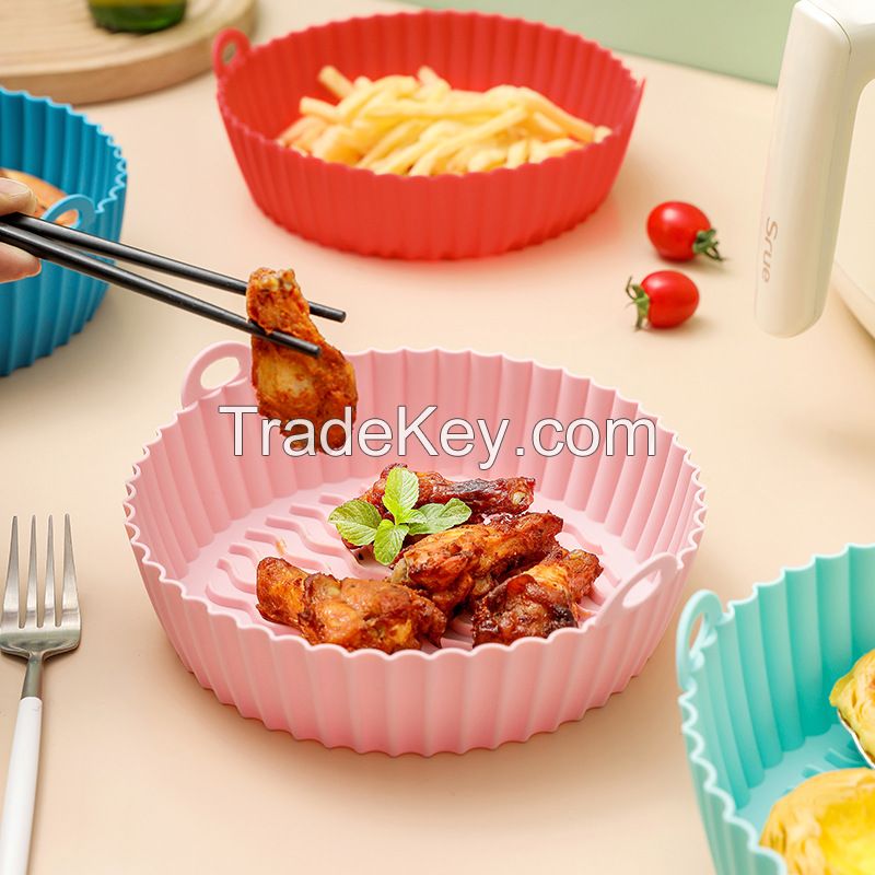 OEM 7.5 and 8.5 inches Silicone Air Fryer Liners Easy Clean