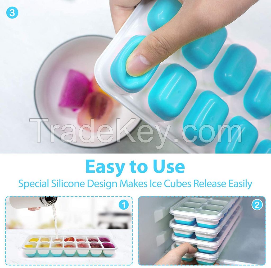 Custom Easy Release Reusable Silicone Ice Cube Molds Mini Silicone squ