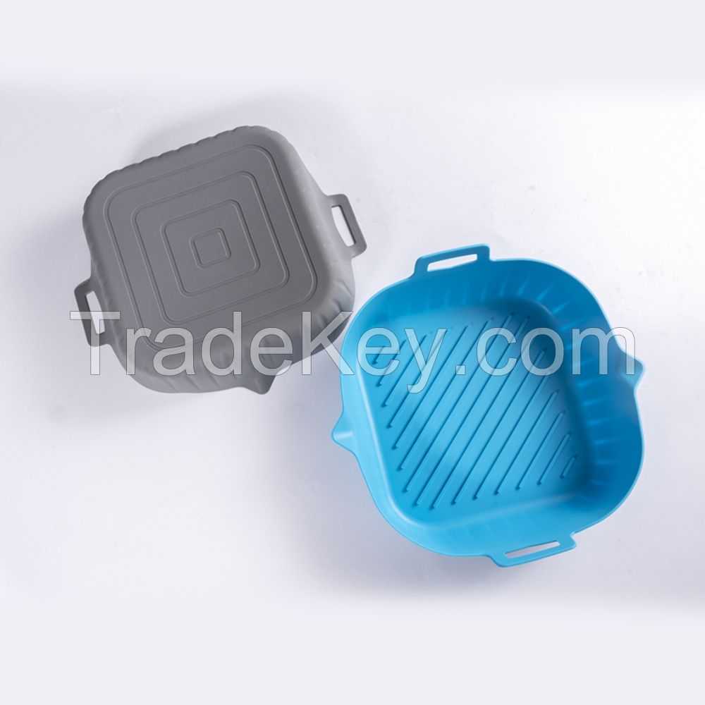 4 Pcs Nonstick Easy Wash Air Fryer Basket Silicone Pot Tray Pan Reusab
