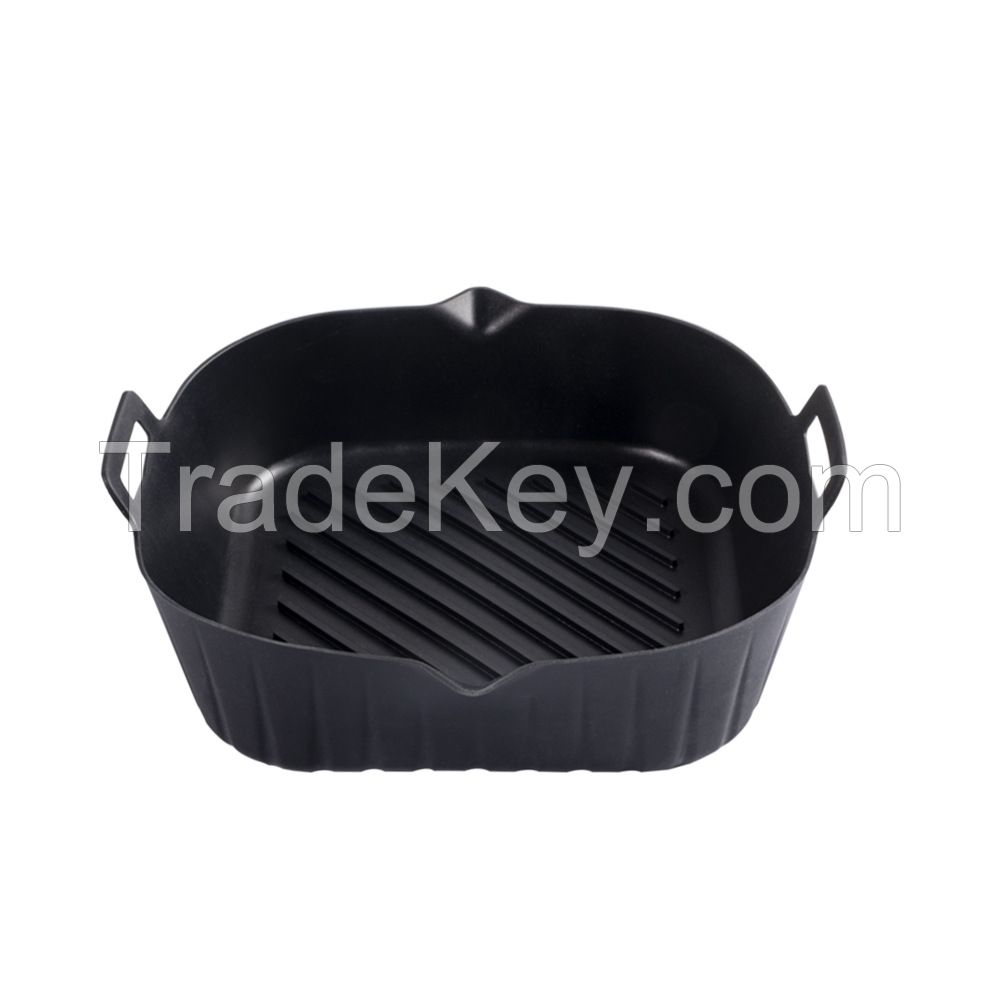 4 Pcs Nonstick Easy Wash Air Fryer Basket Silicone Pot Tray Pan Reusab