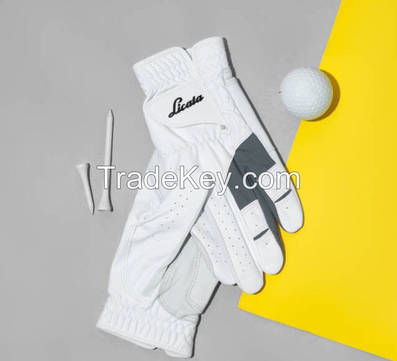 Licata) Solo Stella Sheepskin-based Golf Glove: 1 Set [2 Gloves] (For Men: Size 24)  