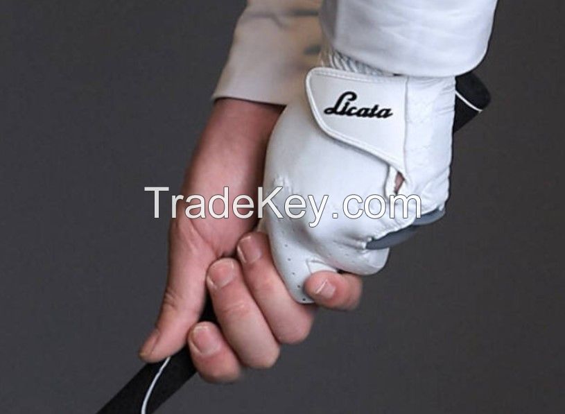 Licata) Solo Stella Sheepskin-based Golf Glove: 1 Set [2 Gloves] (For Men: Size 26)  