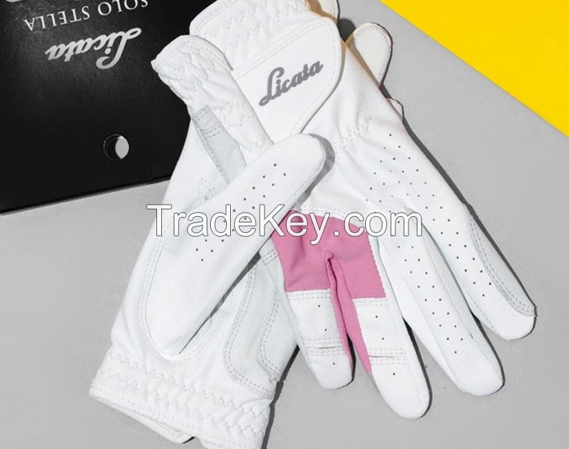 Licata) Solo Stella Sheepskin-based Golf Glove: 1 Set [2 Gloves] (For Women: Size 19)  