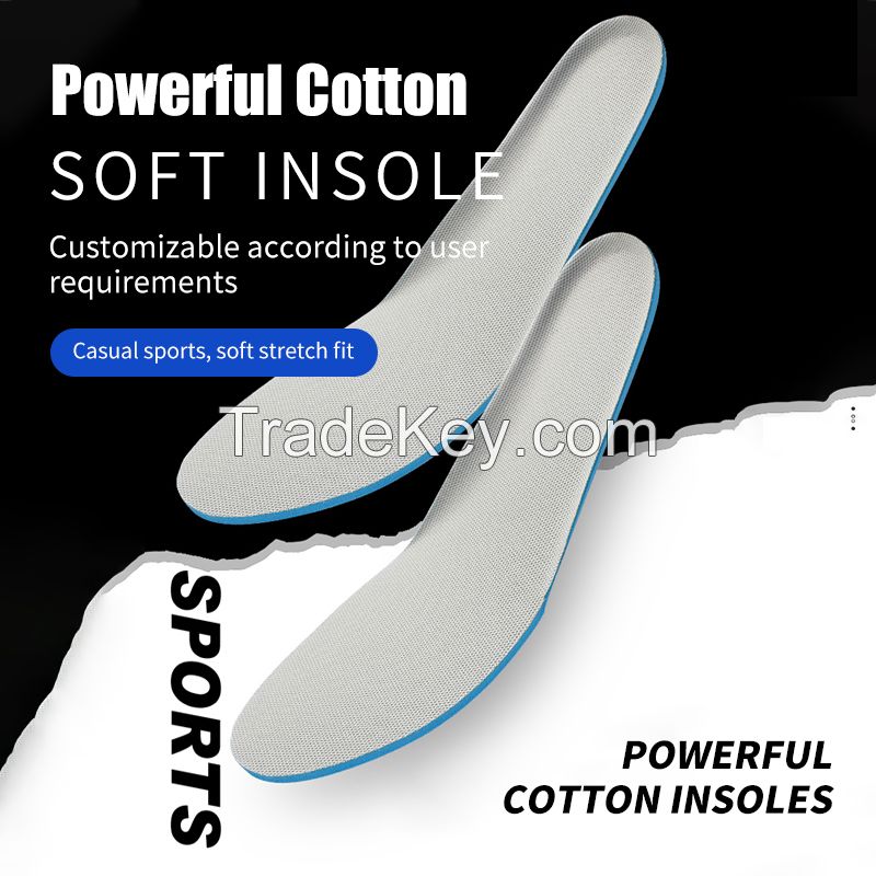 Powerful cotton/mesh insoles