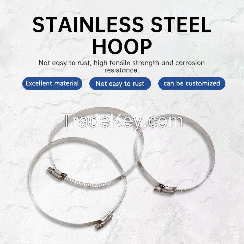  Stainless steel hoop is not easy to rust and has high tensile strength (can be customized according to drawings, please contact customer service before placing an order)