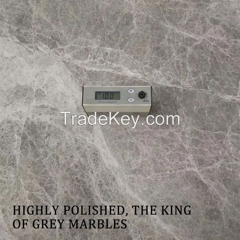 Natural Hermes Grey marble thickness can be customized Countertop customization can be email contact