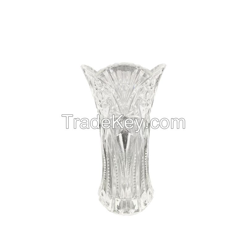 New designs Colored and Frosted Flower Glass Vase