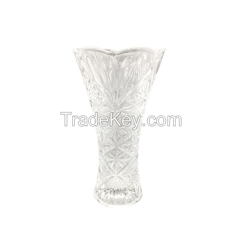 New Designs Colored And Frosted Flower Glass Vase