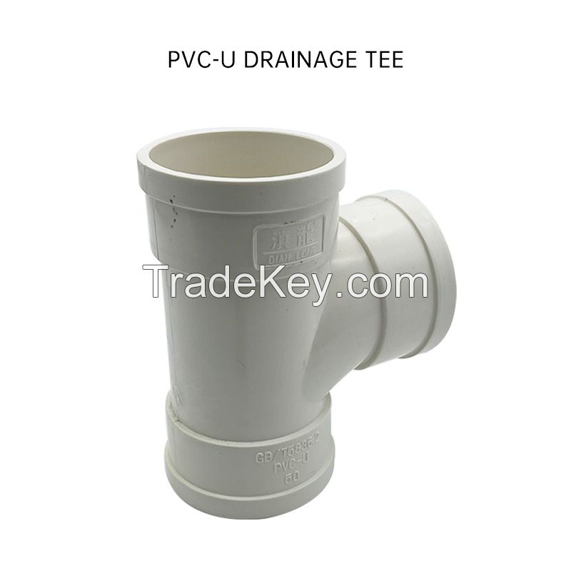 DIANLONG PVC pipe drainage pipe sewer pipe plastic pipe fittings rainwater sewage pipe
