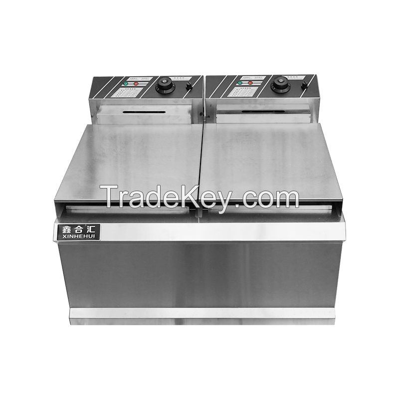 Electric fryer, single / double cylinder electric cake pan, luxury single / double cylinder electric fryer, stall fryer