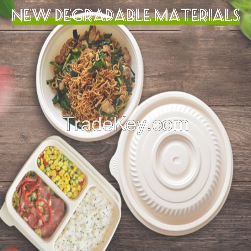 Disposable lunch box degradable takeaway packaging box