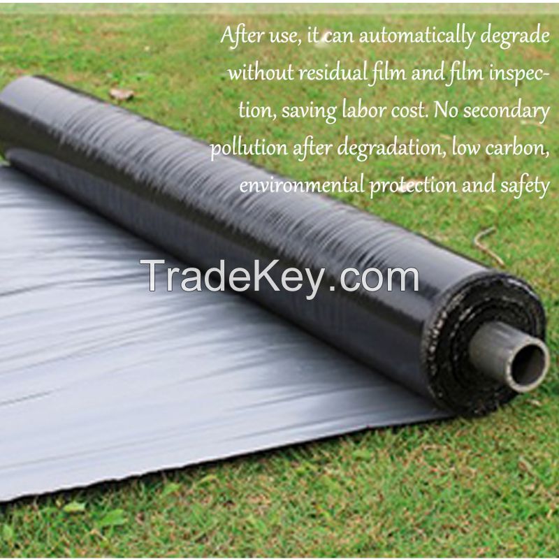 Agricultural degradable film black weeding film thermal insulation moisturizing film wholesale
