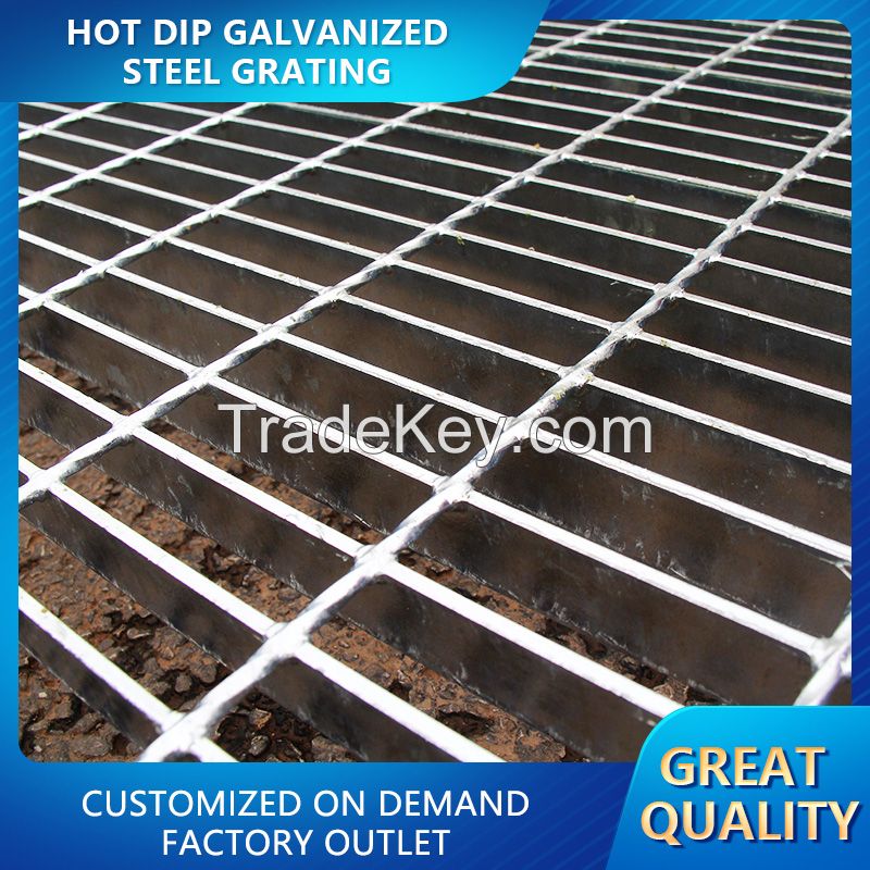  Hot dip galvanized steel grating plate-100 bar distance steel grating plate channel and working platform 10 pieces binding