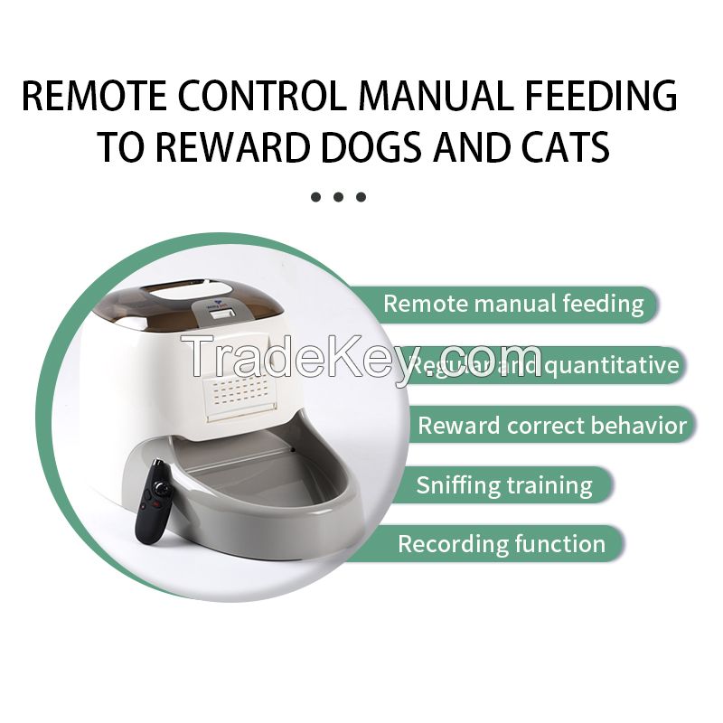 Pet intelligent feeder, cat and dog automatic feeder, timing quantitative large-capacity remote feeder supports customized price. Please leave a message