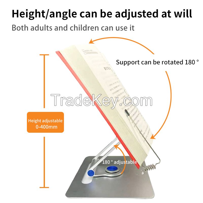 Desktop aluminum alloy reading rotary stand