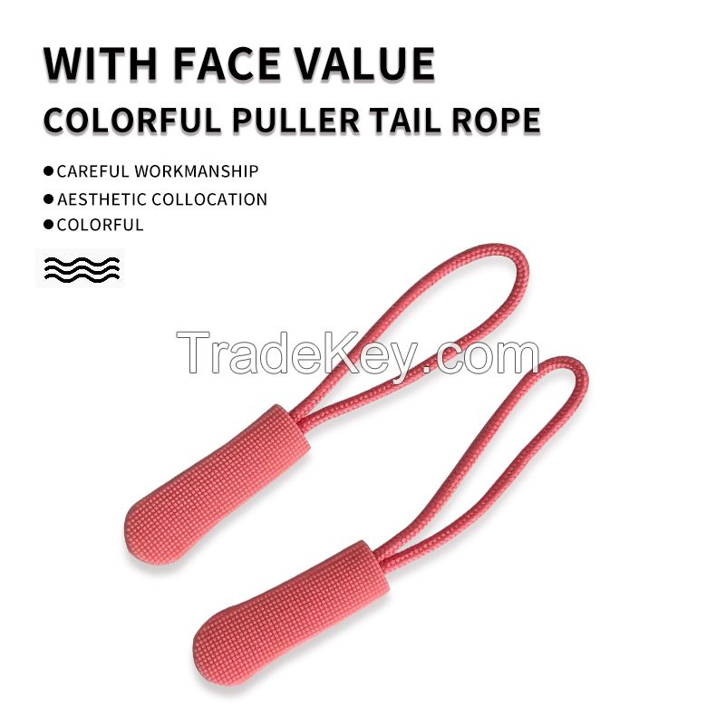 Injection molded zipper tail