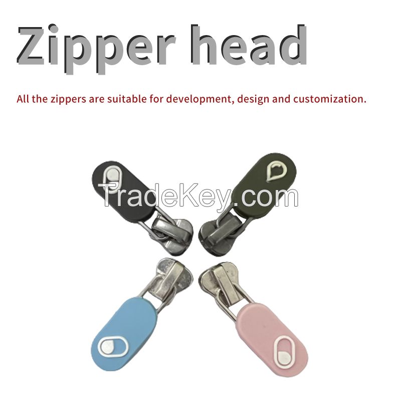 Drop plastic zipper head