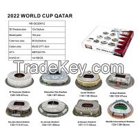 2022 World Cup Qatar Stadium Building Model 3D Jigsaw Puzzles Game Kids Toys