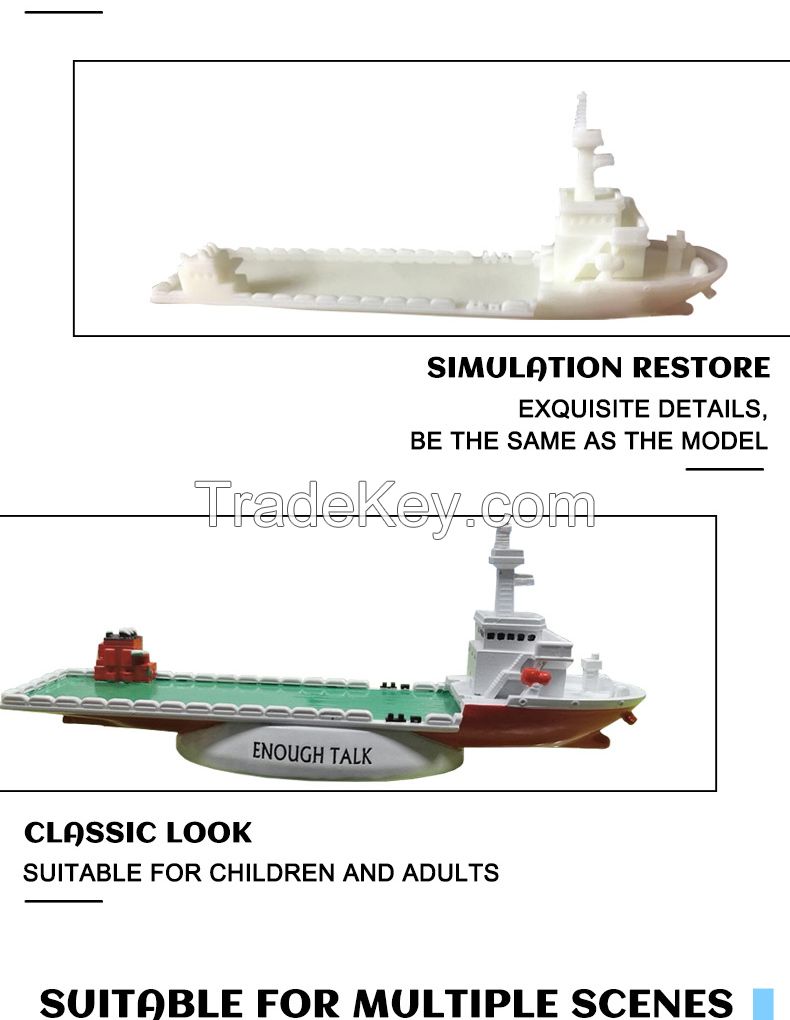 Customized 3D Design Service Antique Nautical Souvenir Resin Container Ship Model Miniatures Cruise Ship
