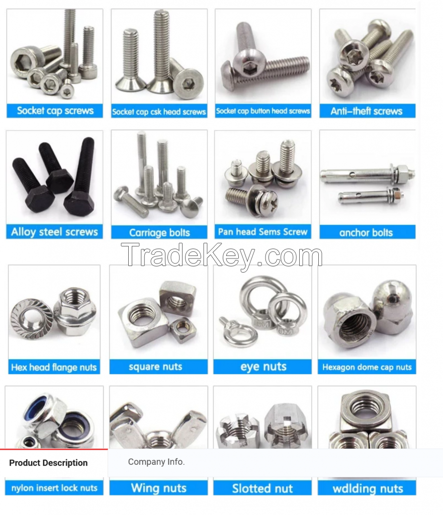 Head Roofing Bolt with Square Nut, Fastener Factory, carbon Steel Washers