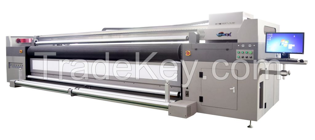 YD-H5000KJ 5meter digital large format hybrid UV printer flatbed&roll to roll printer for banner,signage,glass,wood,metal,acylic
