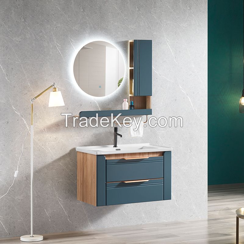 Bathroom cabinet semi-open side cabinet combination set can be customized, please contact customer service before placing an order
