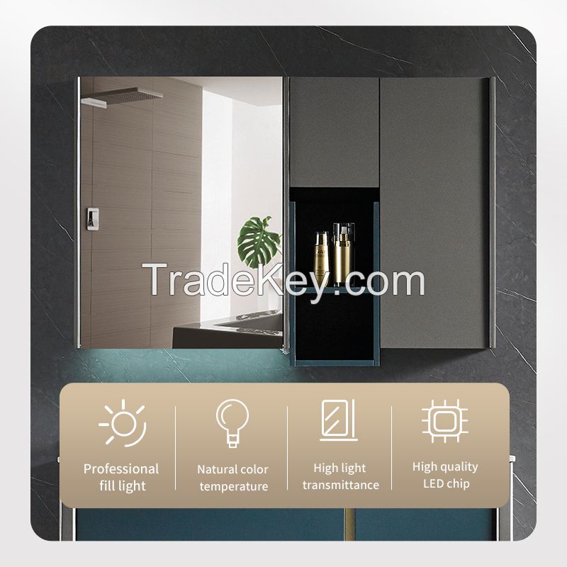  Bathroom cabinet combination intelligent induction mirror cabinet can be customized, please contact customer service before placing an order