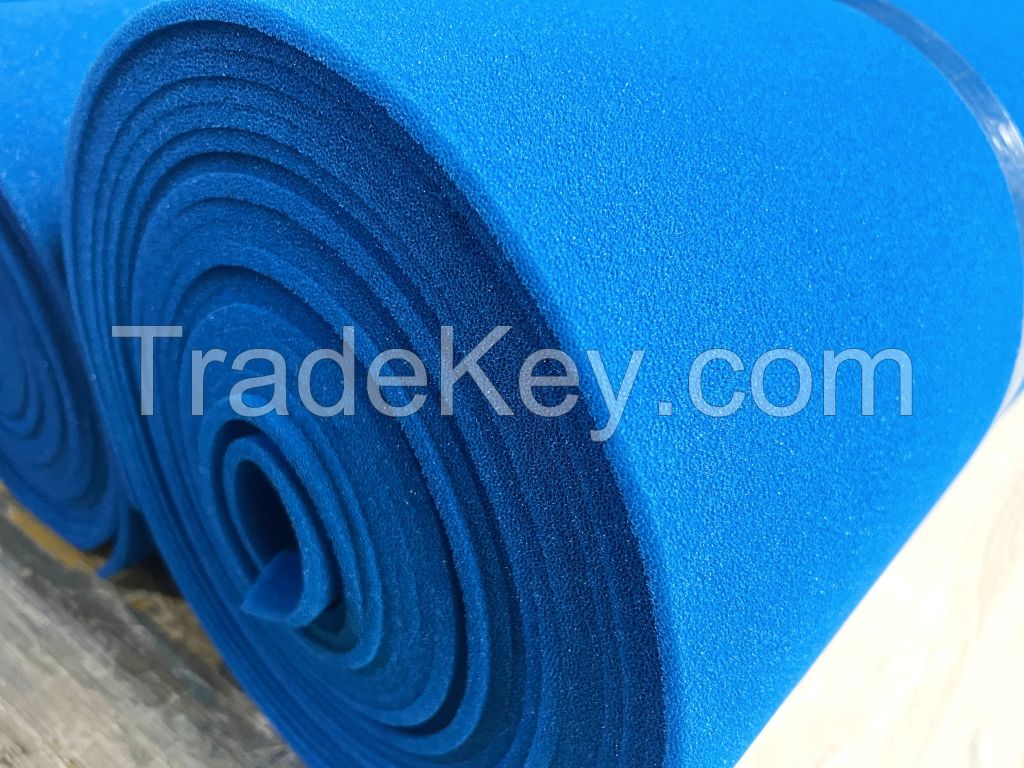 Blue Dense Pores Silastic Silicone Sponge Sheet/Rolls For Ironing Table